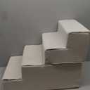 COZY KISS Dog Stairs for Small Dogs, 4 Tier Wider Pet Stairs for Couch and Beds, 17.7" H Non-Slip Dog Steps for Old Cats, Puppy, Small Medium Dogs, 17.7x23.6x17.7 inch, Beige