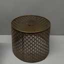 ALUCSET Metal Etching Large Lamp Shade, Drum Big Lampshades for Table Lamp and Floor Lamps, Unique Arrow Design, Bronze 12" Top X 14" Bottom X 10" High, Spider