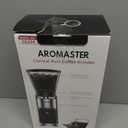 Aromaster Conical Coffee Bean Grinder, 48 Settings, Anti-Static, Sliver | Stainless Steel, 40S Adjustable Timer, Removable Burr, Brush for Easy Cleaning, for Espresso French Press Home Use, Quiet
