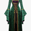 Winifred Sanderson Sisters Costumes Women Hocus Pocus Costume Dress Witch Cosplayy Halloween Costumes 2XL