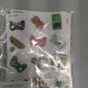 96 PCS Game Pre-Cut Temporary Tattoos Themed for Kids Birthday Party Decorations Supplies Favors Decor Super Cute Tattoo Stickers Sticker 8 Sheets Gifts for Boys Girls Games Classroom Rewards Carnival (Green)