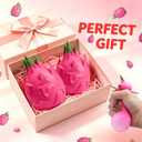 Cheese Squishy Toy Slow-Rising Cheese Squishy Squeeze Block, Stress & Anxiety Relief Fidget Gift,Stress-Relief Set for the Office and Classroom (Style 2)
