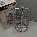 Keurig Storage Carousel, Coffee Pod Storage, Holds up to 36 Keurig K-Cup Pods, Silver