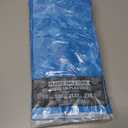 10 x Creative Converting 329657 Plain Water Print Plastic Tablecloth, 108" x 54"
