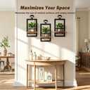 Wall Plant Holder with Light, 3 Pack Floating Shelves for Wall