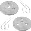 Pool Skimmer Zinc Anode Weight Plate, Anti-Electrolysis Sacrificial Anode, Keep Your Skimmer Basket in Place -for Salt System Swimming Pools Against Corrosion and Electrolysis, with Plastic Ties 2 Pcs