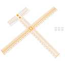 T-Shirt Alignment Ruler Guide Tool Set with Acrylic to Center Designs for Easy Make Sewing Adult Kids Children Little Boys Tee Clothing, Transparent