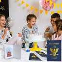 110 Pcs Blank Passport Notebook Fake Passport Books for Kids Travel Journal 4 x 5.5Inch Blank Passport Notebook World Travel Pretend Activity Classroom School Projects Theme Party Favors