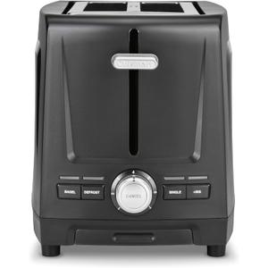 Cuisinart Core Collection 2-Slice Toaster | Extra-Long Slots for Artisan Bread, Bagel | High-Lift Quickview | Single Slice & Defrost Function | +30sec Toast Boost | Removable Crumb Tray, Black