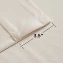 Joydeco Velvet Curtains White Blackout Curtains Thermal Insulated 108 inches Long Window Curtains Soft Room Darkening Drapes for Bedroom Living Room Elegant Rod Pocket 2 Panels Cream White