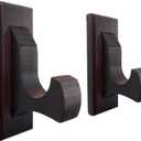 Sword Wall Mount Display Hooks - Wood Sword Holder Rack, Hanger for Martial Arts Weapons, Axe, Knife, Dagger, Lightsaber and Wizard Wand at Home or Office