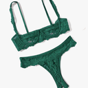 Avidlove Sexy Lingerie Set for Women Lace Bra and Panty Sets Underwire Push Up Lace Lingerie Set M