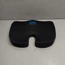 Everlasting Comfort Doctor Recommended Memory Foam Seat Cushion for Office Chairs & Car - Ergonomic Office Desk Accessories - Cushions for Tailbone Pain Relief, Sciatica & Back Support Pillow (01. Black)