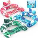 KEUCL Pool Floats, 3 Pack Inflatable Pool Float Chairs with Cupholders & Handles, Pool Floats Adult & Kids Perfect for Pool Lake & Rivers, Pool Toys Party, Relaxing Inflatable Chair for Swimming Pool