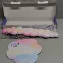 Cloud Wrist Rest Keyboard Palm Rest with Non-Slip Base for Computer Gaming Wrist Rest, YAMJUG Cloud Arm Rest Keyboard Wrist Pad Rainbow