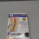 Truform 20-30 mmHg Compression Stockings for Men and Women, Thigh High Length, Dot Top, Closed Toe, Charcoal, X-Large