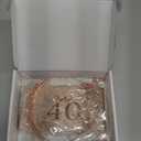 40th Birthday Gifts Decorations for Women, Including 40th Happy Birthday Cake Toppers, Birthday Queen Sash with Pearl Pin, Sweet Rhinestone Tiara Crown, Number Candles and Balloons Set