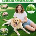 Artificial Grass Outdoor Indoor, 3.2ft x 6.5ft Fake Grass Realistic Synthetic Astro Turf Rug with Drainage Holes for Patio Garden Lawn Landscape Balcony Decoration