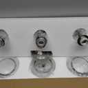 Brushed Nickel Bathroom Vanity Light 3 Lights Bathroom Light Fixtures Over Mirror with Clear Glass Shade 22.4 inch Wall Sconces Lighting Bath(Exclude E26 Bulb)