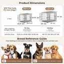 36 Inch Collapsible Dog Crate for Medium Dog Breeds, 30-70lbs