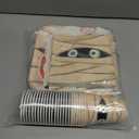 Halloween Party Supplies Kit for 24 Guests - Halloween Design with Disposable Dinner & Dessert Plates, Napkins, Cups, Tablecloth, and Banner -for Birthday Party Decorations