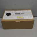 Bread Box  Extra Thick Steel Bread Bin with Bamboo Cutting Board Lid & Drawstring Bread Bag - Modern Scandinavian Metal Box for Kitchen Countertop, Sourdough & Homemade Bread - Black