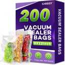 CAREGY Vacuum Sealer Bags 200 Quart 8" x 12" with BPA Free for Food Storage Meal Prep or Sous Vide