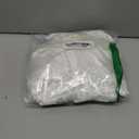 EPLAZA Women's One Size Silver Rhinestones Bride Bridesmaid Short Satin Robes for Wedding Party Getting Ready (White)