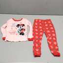 Disney Unisex Kids' 2-piece Snug-fit Cotton Holiday Matching Pajama Set, Soft & Cute for Kids (3T, Sweetest Helper)
