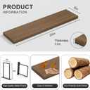 Floating Shelves, 24 In Bookshelves for Room Wall, Shelves on Wall (Brown)