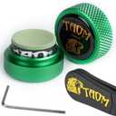 TAOM Pool Chalk Holder Round Shaped Practical Tool Billiards Accessories Magnetic Mini Chalk Tip Case Container Round Box Billiards