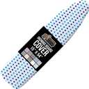The Original GORILLA GRIP Ironing Board Cover, Silicone Coating, Full Size Scorch Resistant Padding, Elastic Edge, Heavy Duty Iron Pad Covers Standard Boards, Hook and Loop Fastener Strap, Blue Dots (15" x 54")