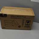 M MCIRCO [5-Pack,36 Oz] Glass Meal Prep Containers 2 Compartments Portion Control with Upgraded Snap Locking Lids Glass Food Storage Containers, Microwave, Oven, Freezer and Dishwasher (4.5 Cups) (Gray)