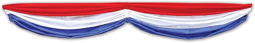 Patriotic Fabric Bunting 5.73 ft
