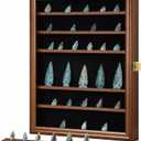 KCRasan Arrowhead Display Case Native American Arrowhead Shadow Box, Walnut