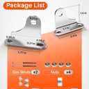 23 Inch 100 Lb Gas Lift Struts for Heavy Lid, Rv Storage Bed Lift Heavy Duty Shock, Gas Piston Lift Mechanism Gas Spring Kit with Mounting Brackets, Fit 80-110lbs Prop 2pack