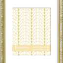 VIOLABBEY 11x14 Picture Frame Gold, Display 8x10 Picture with Mat or 11x14 without Mat, Ornate Vintage 11 x 14 Gold Frame for Wall Decor or Tabletop Display