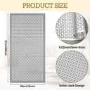 2 Pcs Decorative Aluminum Sheet Metal Union Jack Pattern 12 x 24 Inch Perforated Metal Panels 0.02 Inches Thick Decorative Panels Perforated Mesh Aluminum Sheets for Indoor Outdoor