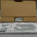 Wireless Keyboard and Mouse Combo, Full Sized Wireless Keyboard and Adjustable DPI Mouse, 2.4GHz USB Receiver, Silent Keyboard and Mouse for PC, Windows, MAC, Desktop, Laptop (Avocado Green)