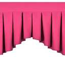 Fuchsia Valances for Windows - Rod Pocket Curtain Valances for Kitchen or Living Room,Pack of 1 (Fuchsia, 39" W x 20" L)