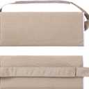Enipate Outdoor Chaise Lounge Head Pillow, Pack of 2 Water Resistant Headrest Pillows with Elastic Band for Pool Patio Chairs (Khaki)
