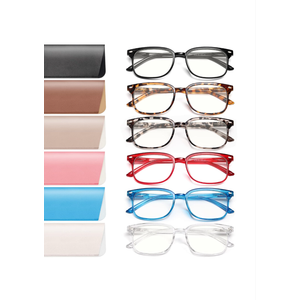 NOVIVON 6 Pack Reading Glasses for Women, Reading glasses men, Blue Light Blocking Readers, Computer eye glasses, Cheaters, +2.5