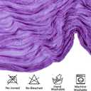 6 Pack Purple Cheesecloth Table Runner 35x120 Inch Gauze Rustic Boho Table Runner 10FT Cheese Cloth for Spring Wedding Decor Birthday Party Bridal Baby Shower Table Decoration