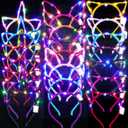 42 Pcs LED Glow in The Dark Headband Set, 14 Unicorn Style Light up Headband 14 Cute Cat Ear Luminous 14 Rabbit Bunny Ear for Party Decorations Women Adult Birthday Gift