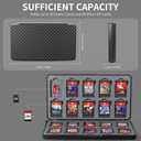 2 x FANPL Game Case Holder for Nintendo Switch Switch 2/1/Switch OLED/Lite, 20 Game Card and 20 Micro SD Card Slots Portable Storage Case for Switch 2, Cartridge Box with Hard Shell & Soft Liner