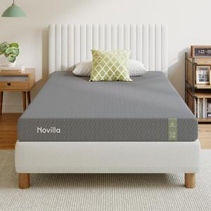 Novilla 6 Inch Twin Mattress In a Box, Cooling Twin Memory Foam Mattress