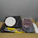 Drywall Sander Tool, KUPERIA 8.5 Amp Popcorn Ceiling Removal Tool with 7 Variable Speed 800-1800RPM, Electric Drywall Sander with Extendable Handle, LED Light,6 Basic Sand Paper & 6 Grid Sandpaper (Yellow)