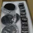 Candle Holders Set Matte Candlesticks Holders Decorative Taper Candle Holders Modern Metal Candelabras for Wedding Dinning Anniversary Home Xmas Party Decor Table Centerpiece (Matte Black, 24 Pcs)