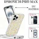 for iPhone 16 Pro Max Case, Floral Clear Cases, Cute Floral Pattern Flower Design, Scratch Resistant Shockproof Cover, Aesthetic Phone Cover, Retro Florals Phone CaseB142
