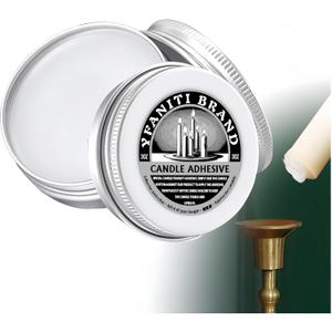 Candle Adhesive Taper Candle Glue - 3 oz Candle Adhesive Grip for Secure Candlestick Hold Candle Accessories